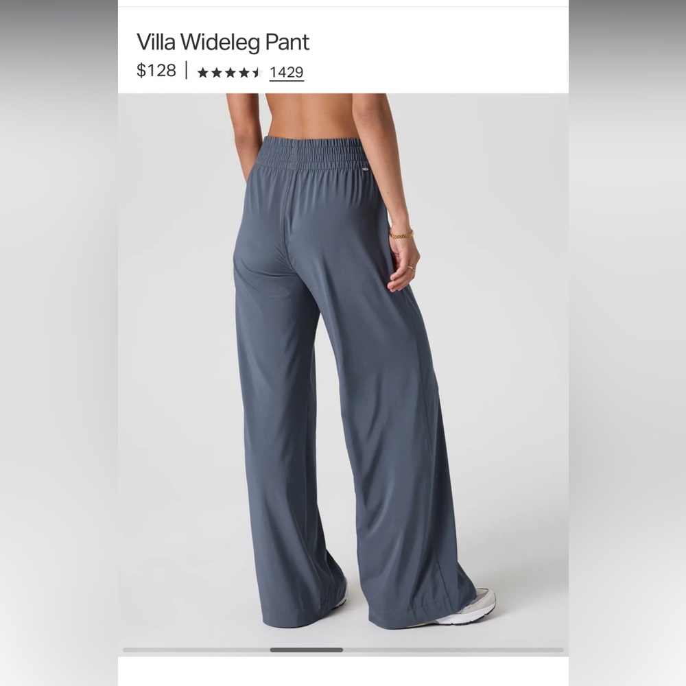 Vuori Villa Pants Azure blue Small 💙 nwt - Picture 3 of 5